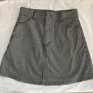 Brandy John Gult checker skirt one Sz